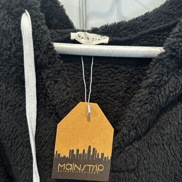 NWT Women's MainStrip Super soft Hoodie multicolored woven pouch, size M! - Picture 9 of 14